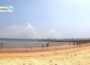 Pantai Tanjung Pinggir Batam, Pantai Pasir Cokelat Pemandangan Alam Mempesona