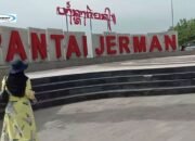 Pantai Jerman, Pantai Cantik dengan Bentangan Pasir Putih Kecokelatan di Bali